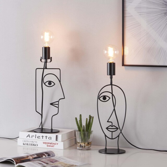 Abstract Face Lamps