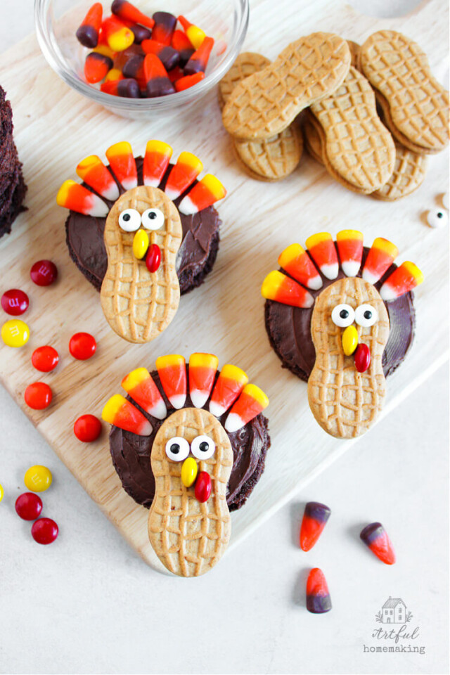 Thanksgiving Turkey Brownies