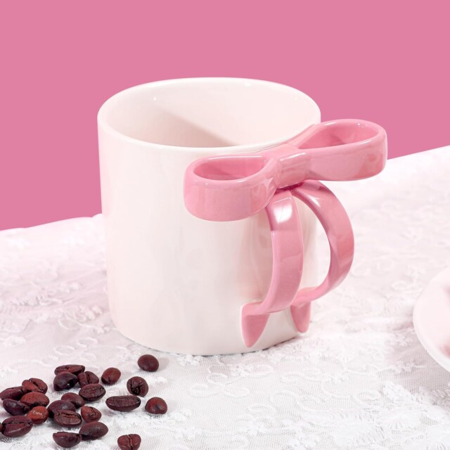 Coquette Bow Mug for galentines gifts