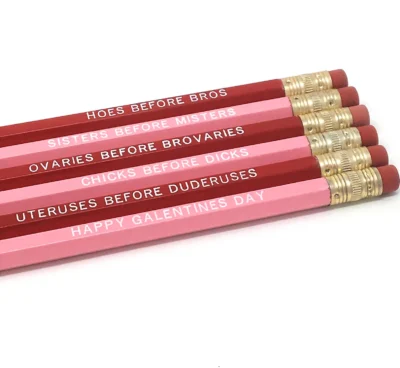 Galentines Pencil Set