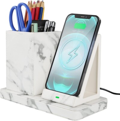 Wireless Charger with Desk Organizer