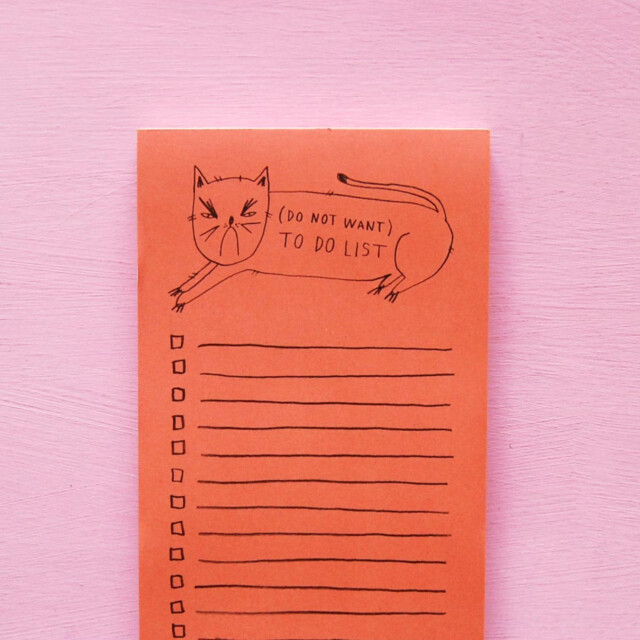 Do Not Want To Do List - Notepad for desk accessories 