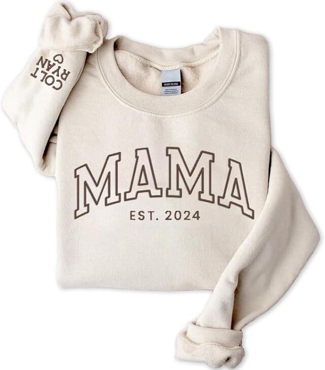 Embroidered Mama Sweatshirt