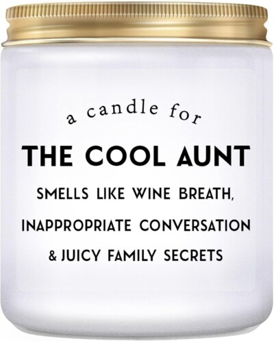 Cool Aunt Lavender Candle Gifts: Funny New Aunt Birthday Gifts from Niece Nephew Best Aunt Ever Christamas Day Gifts