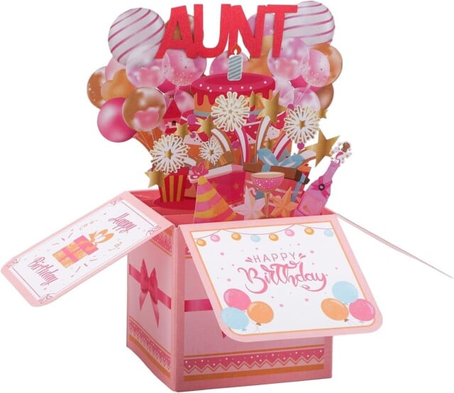 Happy Birthday Aunt Pop up Card