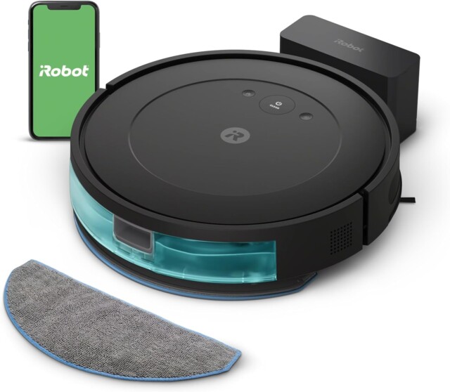 iRobot Roomba Robot Vacuum and Mop Combo (Y0140) - Vacuums and mops, Easy to use, Power-Lifting Suction, Multi-Surface Cleaning,