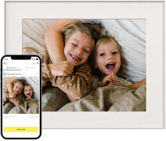 Aura 10" Digital Picture Frame | No subscriptions or ads, with unlimited photo and video sharing; quick and easy setup over WiFi