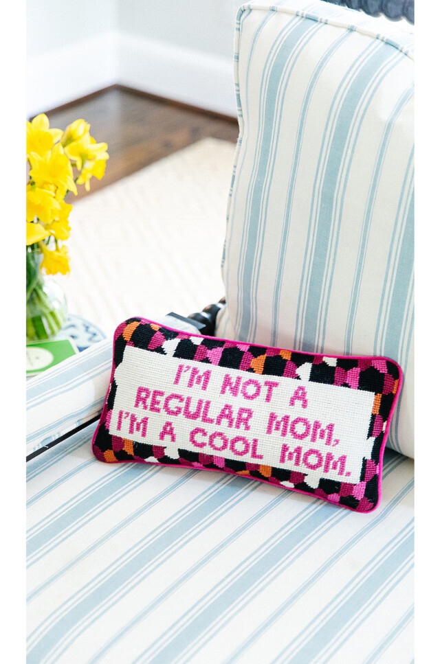 Cool Mom Needlepoint Pillow