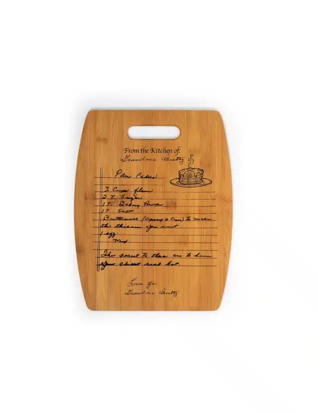 Custom Handwritten Recipe Cutting Board