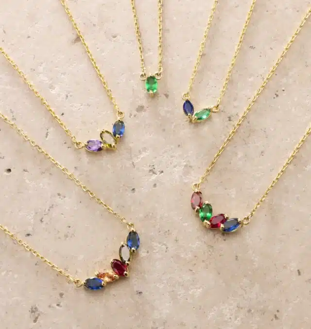 Family Birthstone Necklace • Birthstone Necklace • Birth Stone Necklace • Mothers Necklace • Mom Necklace • Mother Necklace