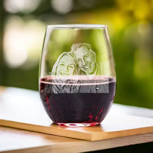 Custom Picture Wine Glass for gifts for mom
