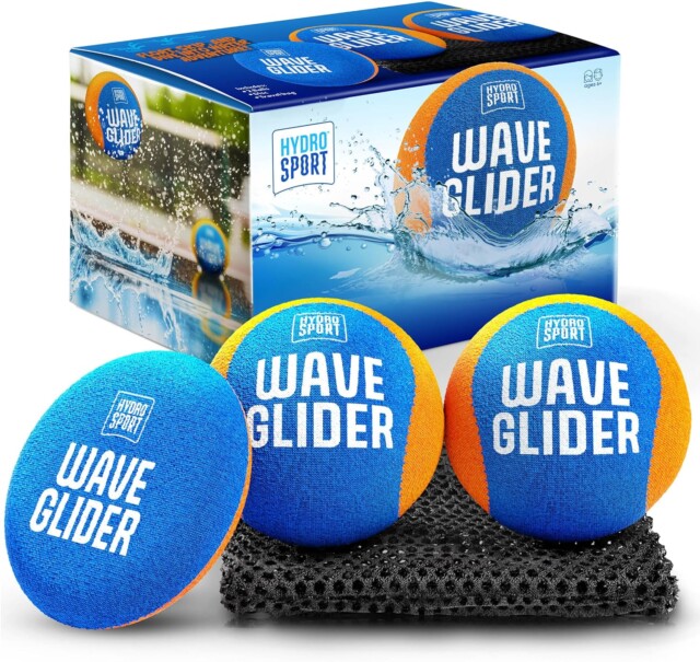 HydroSport Skipping Water Balls - Pool Ball - Beach Toys for Kids Ages 8-12 - Lake Skip, Skee,