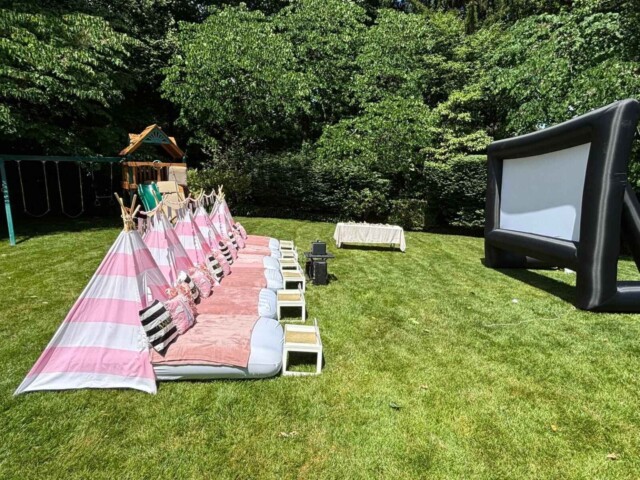 Outdoor Movie Night Camp Out for Kids