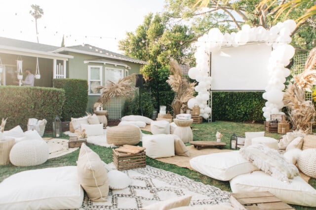 Boho Outdoor Movie Night