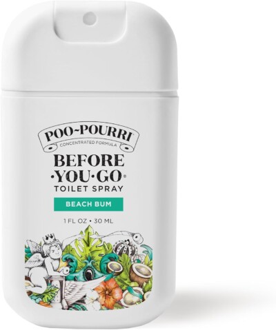 oo~Pourri Beach Bum Before-You-Go Pocket Air & Toilet Freshener Coconut, Orchid, & Toasted Praline Spray