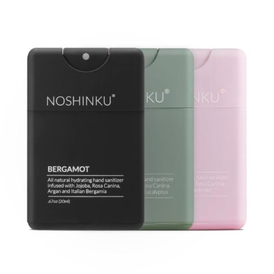 Noshinku Refillable Pocket Hand Sanitizer Discovery 3-Pack for travel gifts for men