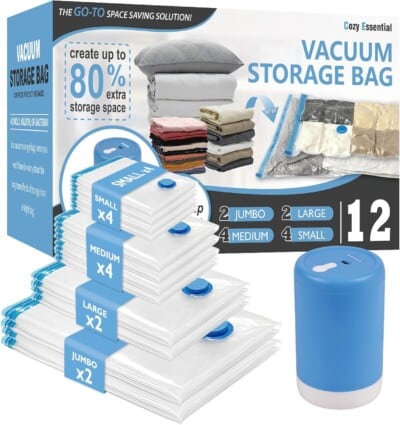 ravel Vacuum Storage Bags with Portable Electric Pump