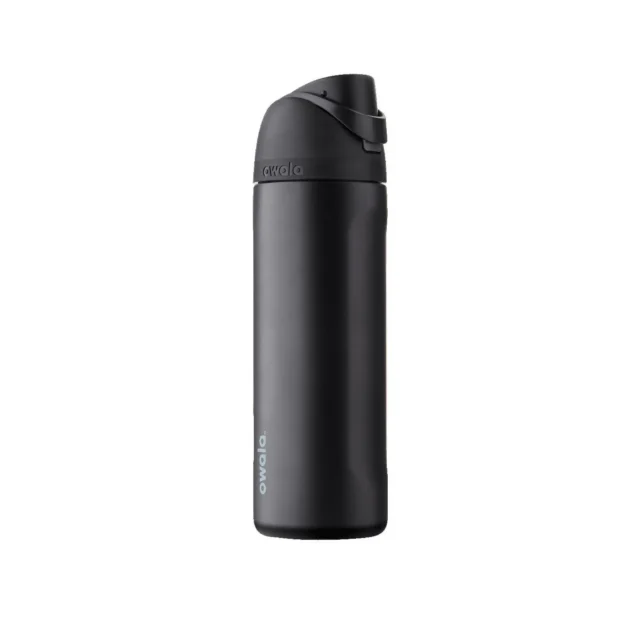 Owala FreeSip Insulated Stainless Steel Water Bottle with Straw, BPA-Free Sports Water Bottle, Great for Travel, 32 Oz, Very, Very Dark