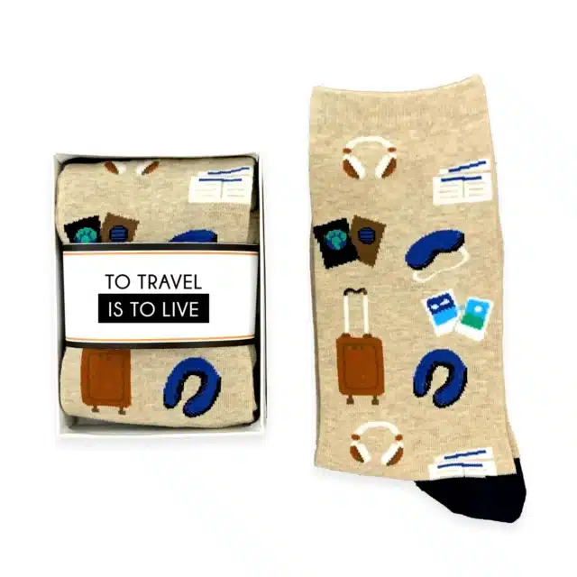To Travel is to Live Socks