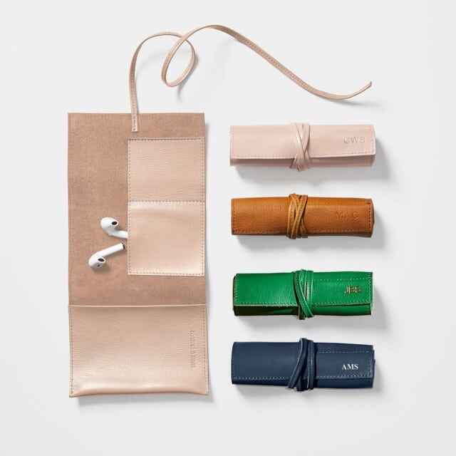 Monogram Leather Charger Roll