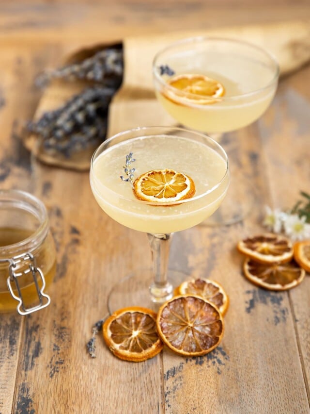 Lavender Lemon Drop Martini for lemonade cocktails 