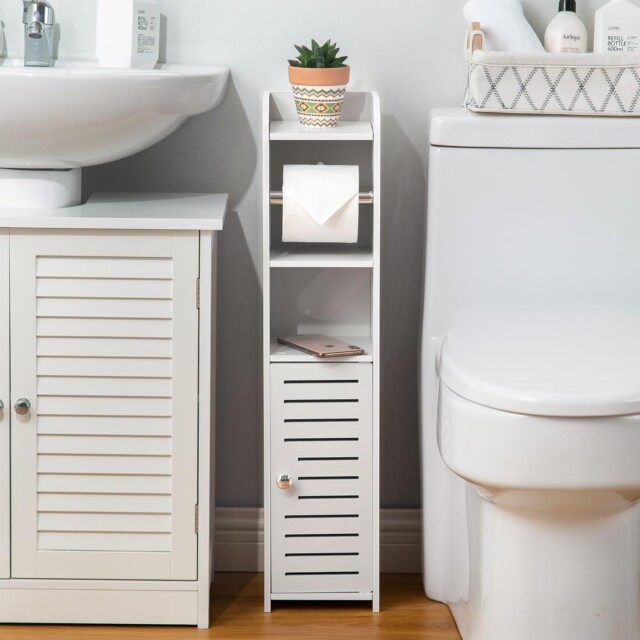 Toilet Paper Holder & Cabinet