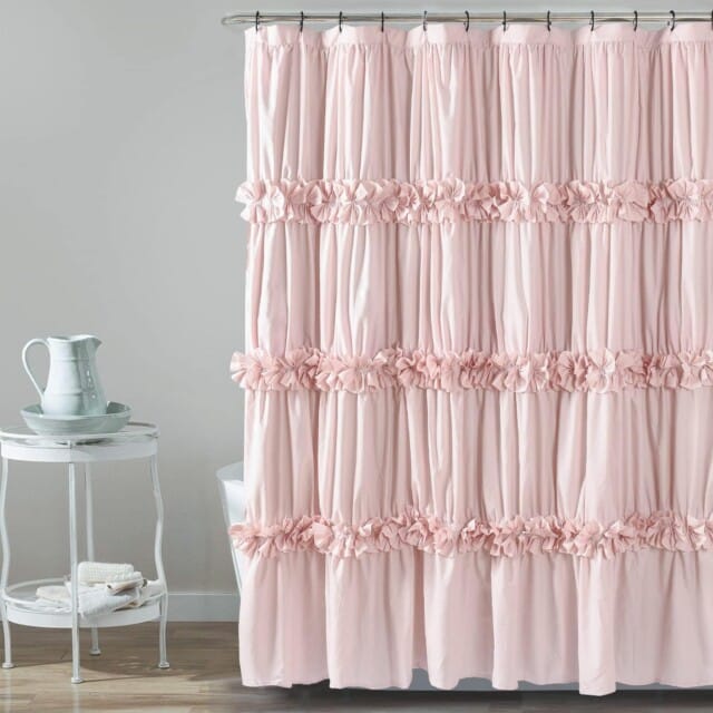 Vintage Ruffle Shower Curtain