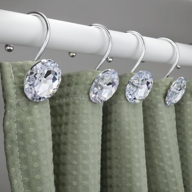 Rhinestones Shower Curtain Rings