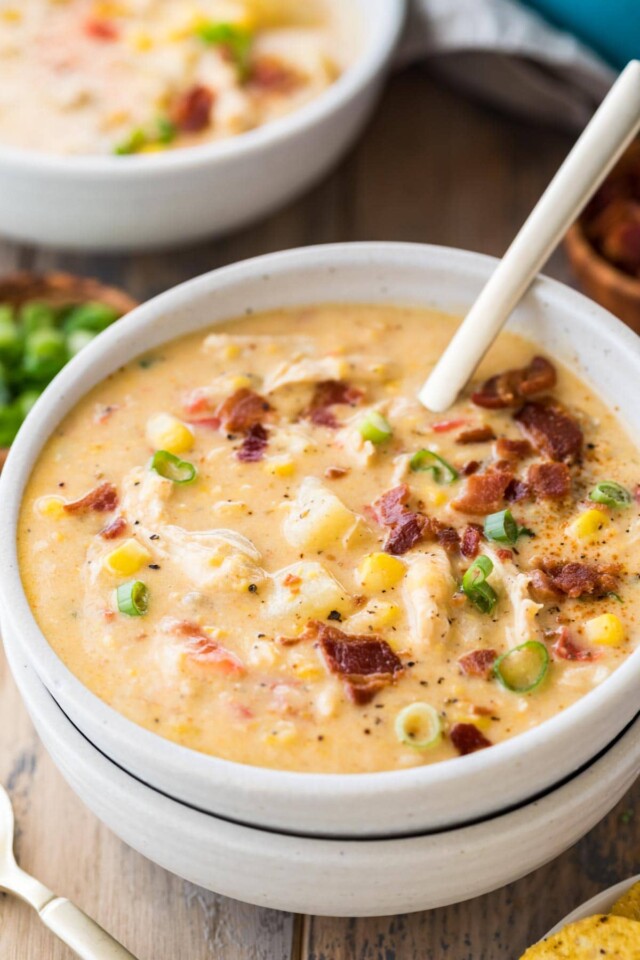 Chicken Corn Chowder for summer soups