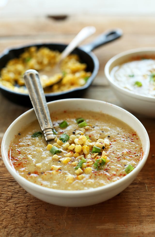 Simple Summer Corn Soup for summer soup recipes