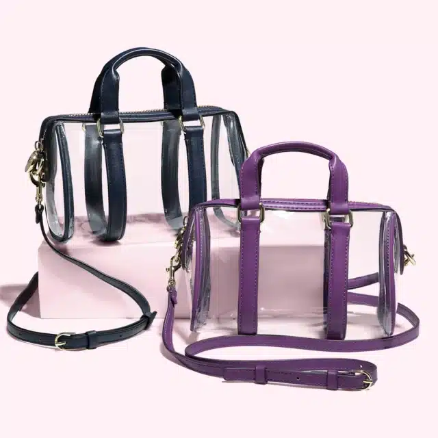 Stoney Clover Clear Micro Duffle Crossbody Bag for clear stadium bags
