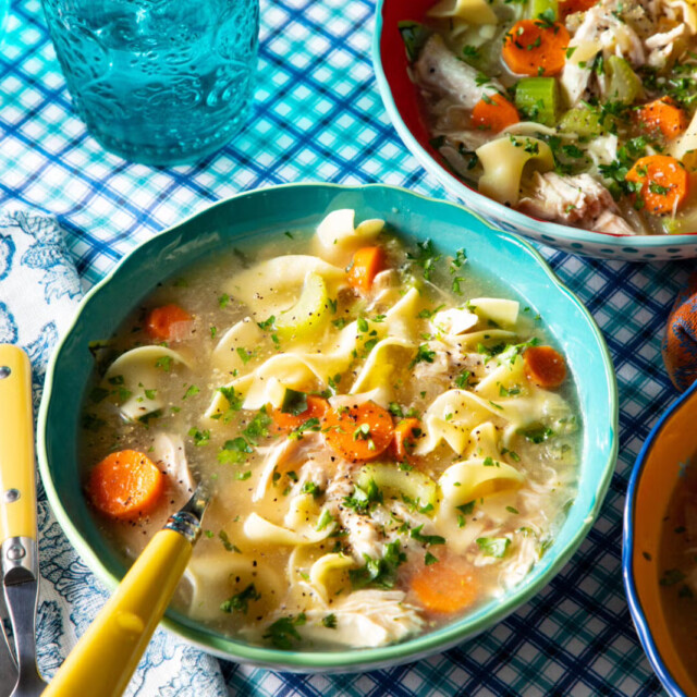 Instant Pot Chicken Noodle Soup for summer soups