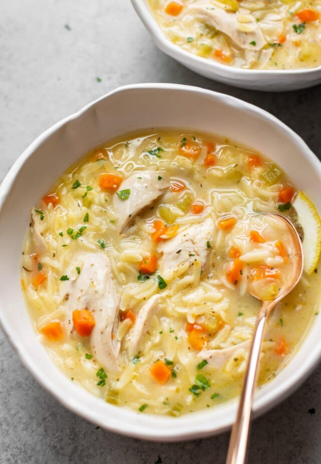 lemon chicken orzo soup recipe