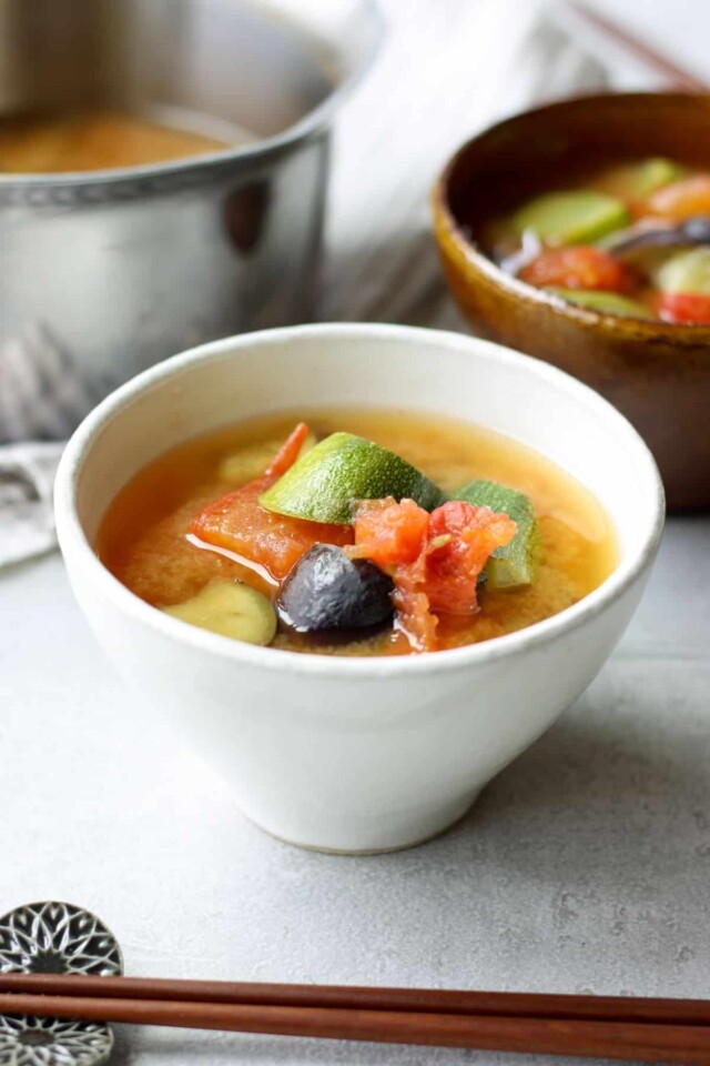 Summer Vegetable Miso Soup