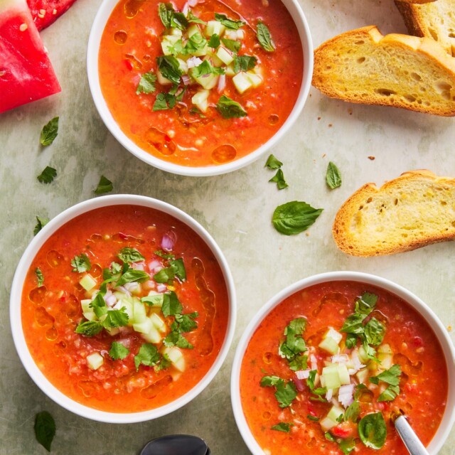 Watermelon Gazpacho for summer soups