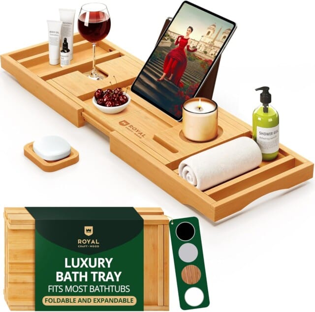 Bathtub Tray Caddy for birthday gift ideas for 30
