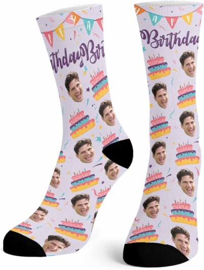 Custom Face Socks with Picture for birthday gift ideas