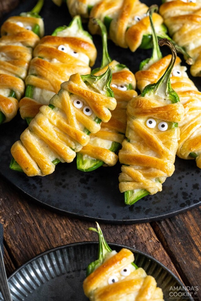 Jalapeno Popper Mummies for Halloween recipes