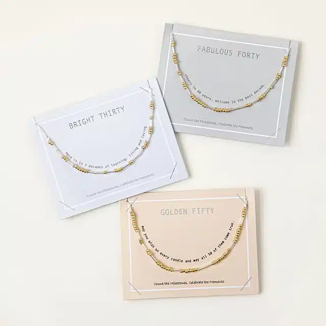 Milestone Birthday Necklace for 39th birthday gifts for her