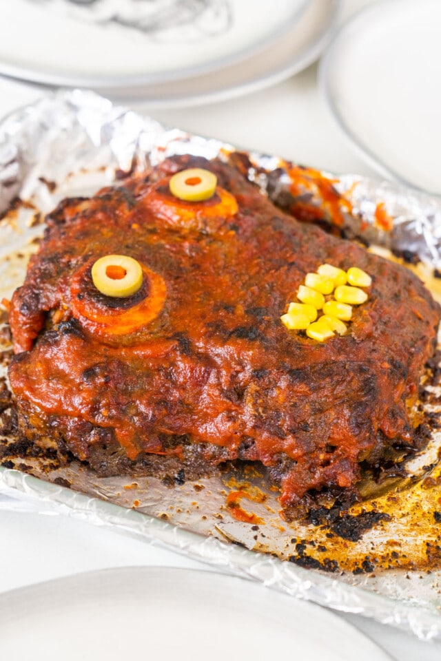 Zombie Meatloaf recipe for Halloween recipes for adults