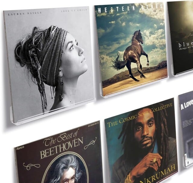 Vinyl Record Shelf Wall Mount for amazon wall decor