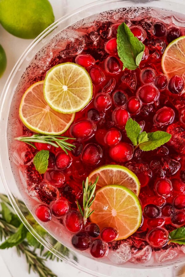 Cranberry Champagne Punch