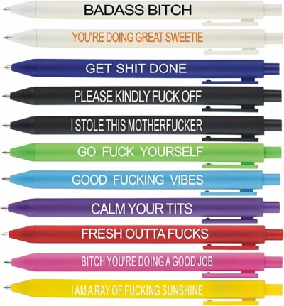 Funny Adult Ballpoint Pen Set for gifts under $10