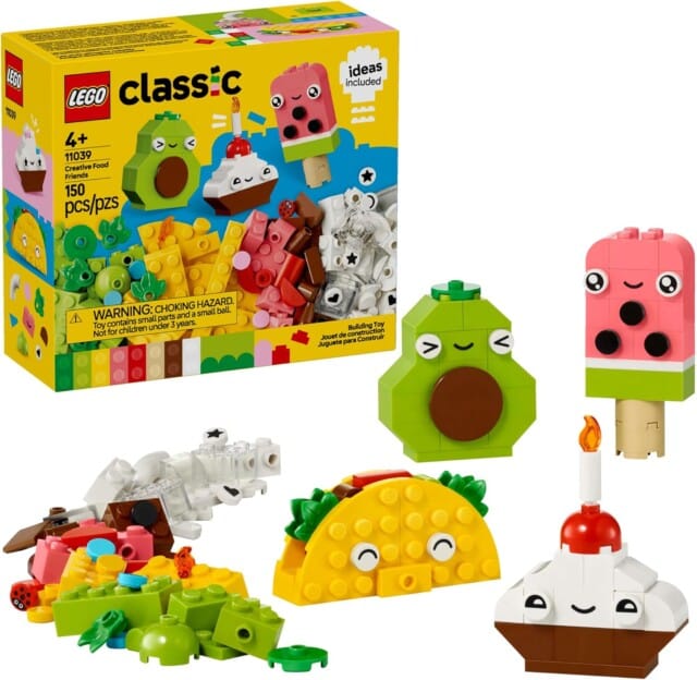 LEGO Classic Creative Food Friends Building Toy Set for gifts under $10