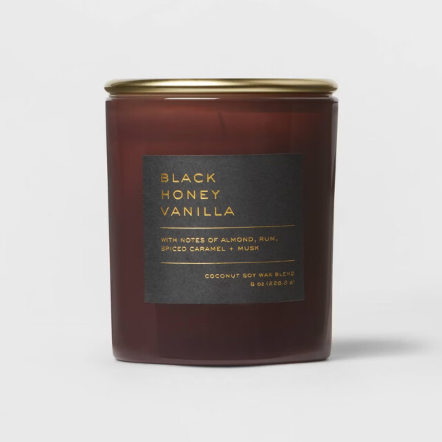 Black Honey Vanilla Candle for gifts under $10