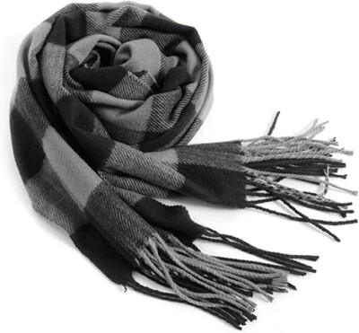 Men's Plaid Scarf for gift under $10 for him