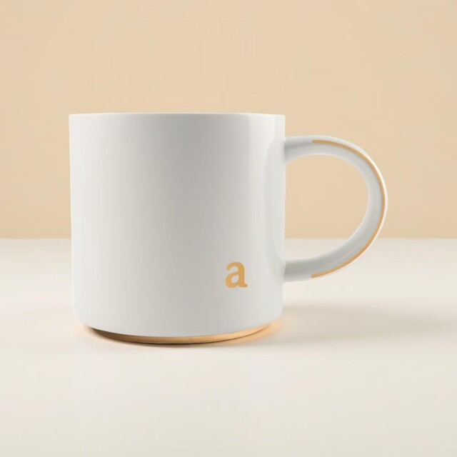 Monogram Ceramic Mug for gifts under $10