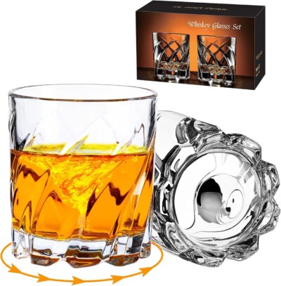 Spinning Whiskey Glasses for gifts under $10
