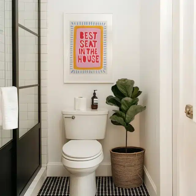 Funny Bathroom Poster for small bathroom ideas