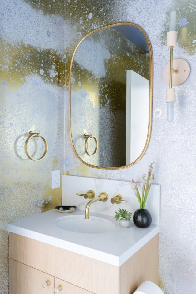 Oh Joy Small Half Bathroom Design